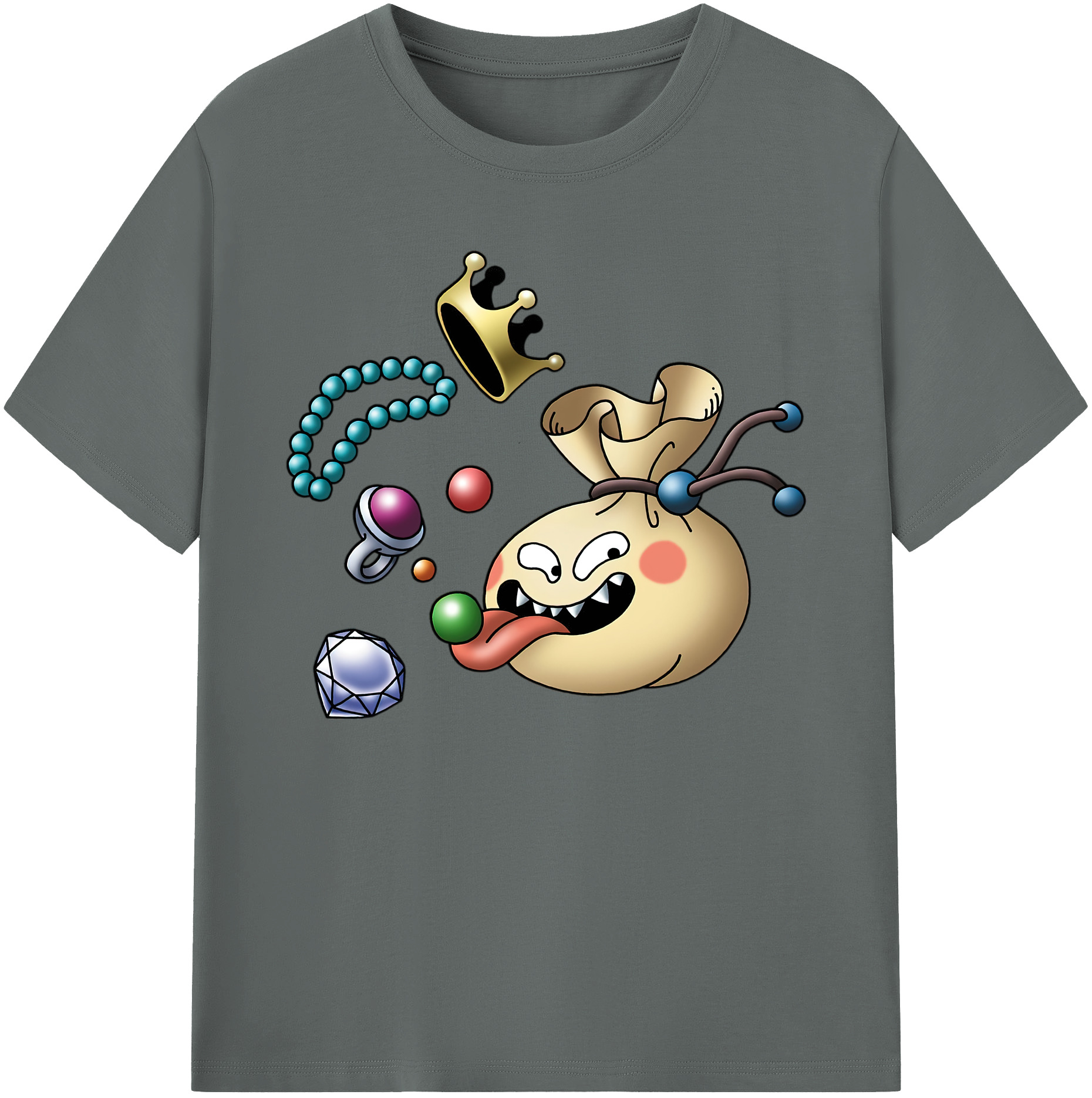 （画像用） ドラゴンクエスト Doragon Kuesuto Dragon Quest 綿100％ メンズ半袖Tシャツ｜肌触りやわらか＆通気性